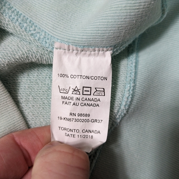 Todd Snyder Champion Hoodie Women's Small Mint Green Cotton Heavy - Picture 10 of 10
